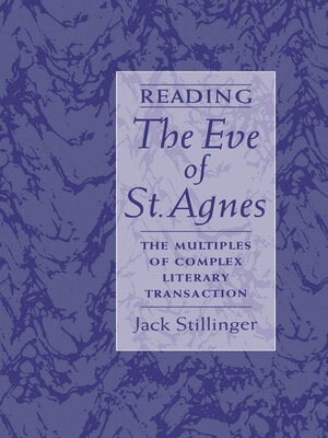 cover image of Reading the Eve of St.Agnes